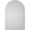 Ekena Millwork Round Top Surface Mount PVC Gable Vent: Functional, w/ 2"W x 1-1/2"P Brickmould Frame, 24"W x 36"H GVPRT24X3602SF - alternate 4